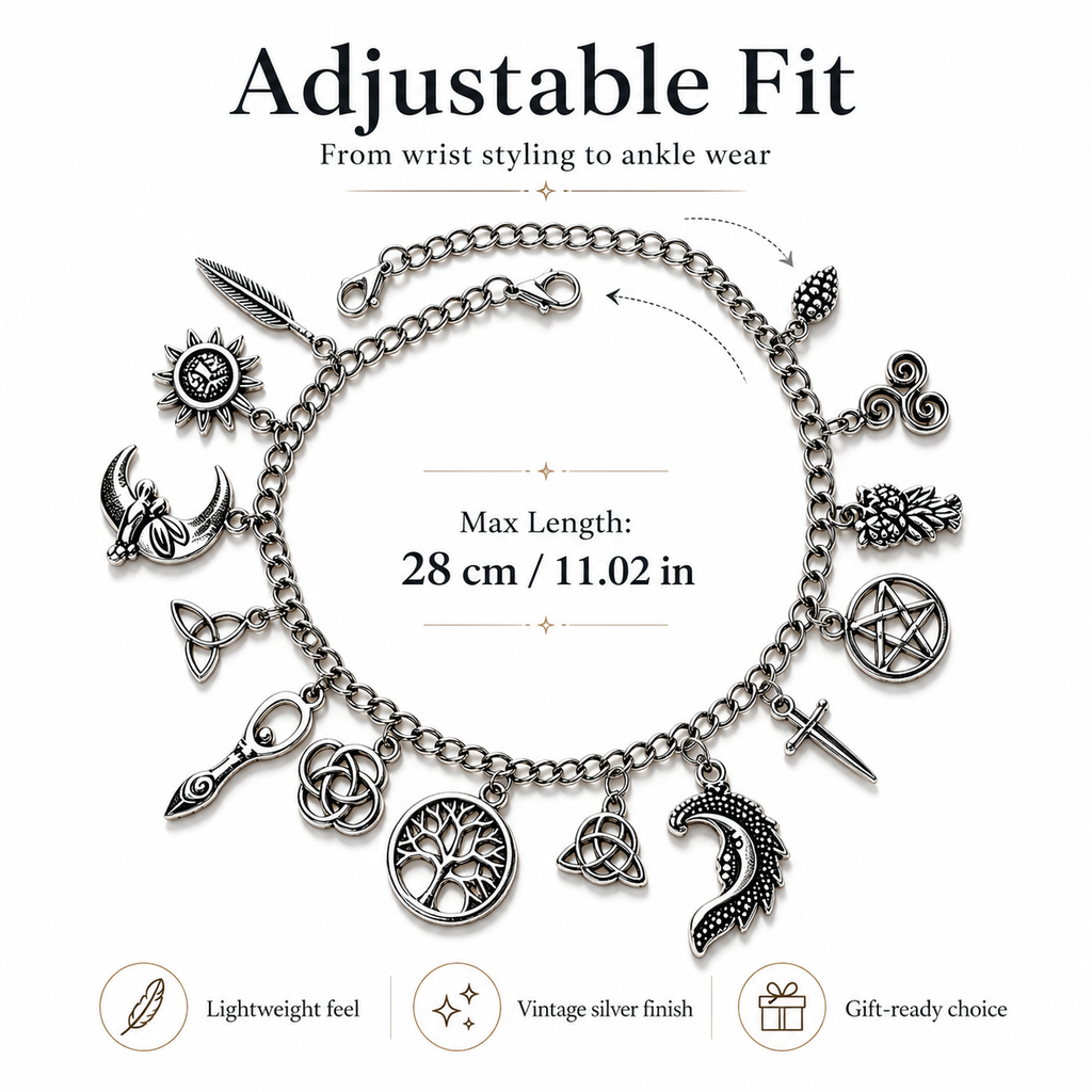Solyresse Mystic Symbols Charm Bracelet & Anklet